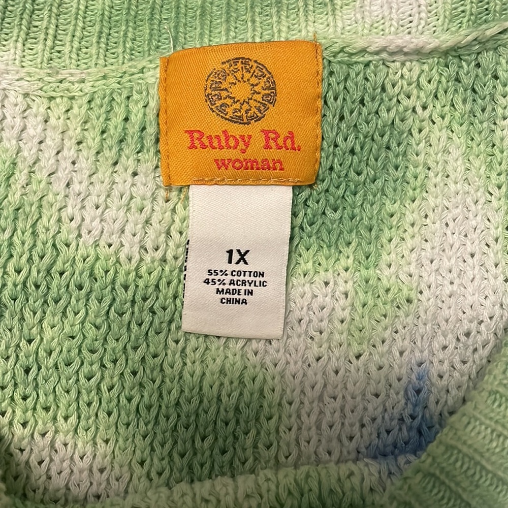 Ruby Rd. Tie Dye oversized Sweater - Picture 2 of 2